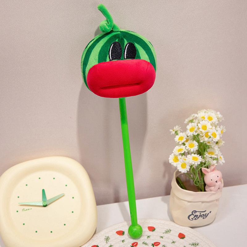 Big Mouth Animal Plush Toy Stick Cute Practical Girl Pendant Hammer Stick Doll