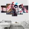 Korean Bold Character 5 Piece HD Wallpapers Art Canvas Print Modern Poster Modular Art Painting for Living Room Home Decor