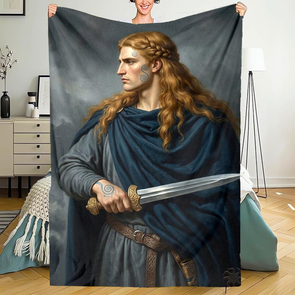 Heroes of Gaul Theme Printed Blanket - Perfect for Couch, Bed, Travel & Outdoor Use | Machine Washable, Cozy & Durable.