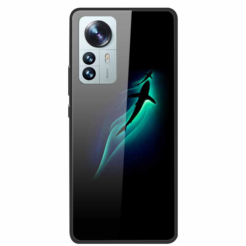 For Redmi Note 12S Case Tempered Glass Hard Back Cover for Xiaomi Redmi Note 12 Note12 Pro 4G 5G Phone Cases Note12S 12 S 12Pro