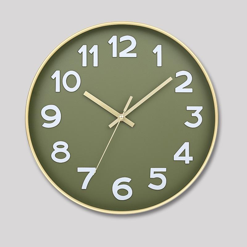 12 Zoll 30CM Leise Wanduhr, Kreativ und Modisch, Dreidimensionale Digitale Minimalistische Uhr für Zuhause Wohnzimmer