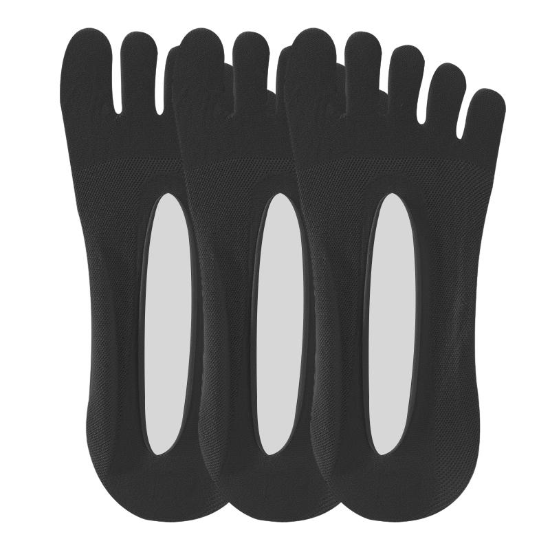 

3/5 пар летних невидимых носков с пальцами для женщин и девушек, хлопковые, тонкие, однотонные, мягкие, с мелким вырезом, дышащие, дезодорирующие, носки-невидимки с 5 пальцами One size