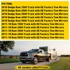 1Pcs Left Right Exterior Side Rearview Mirror Glass for Dodge Ram 1500 2500 3500 4500 5500 Truck with OE Factory Tow Mirrors