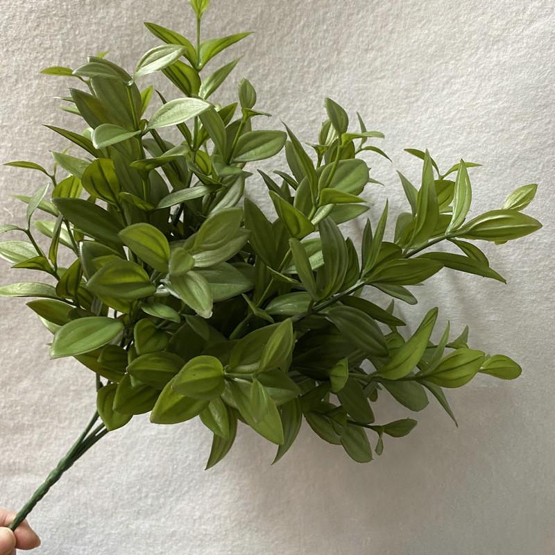 Faux Greenery Plastic Leaves For Wedding Arch Decor Photography Props Decor Home