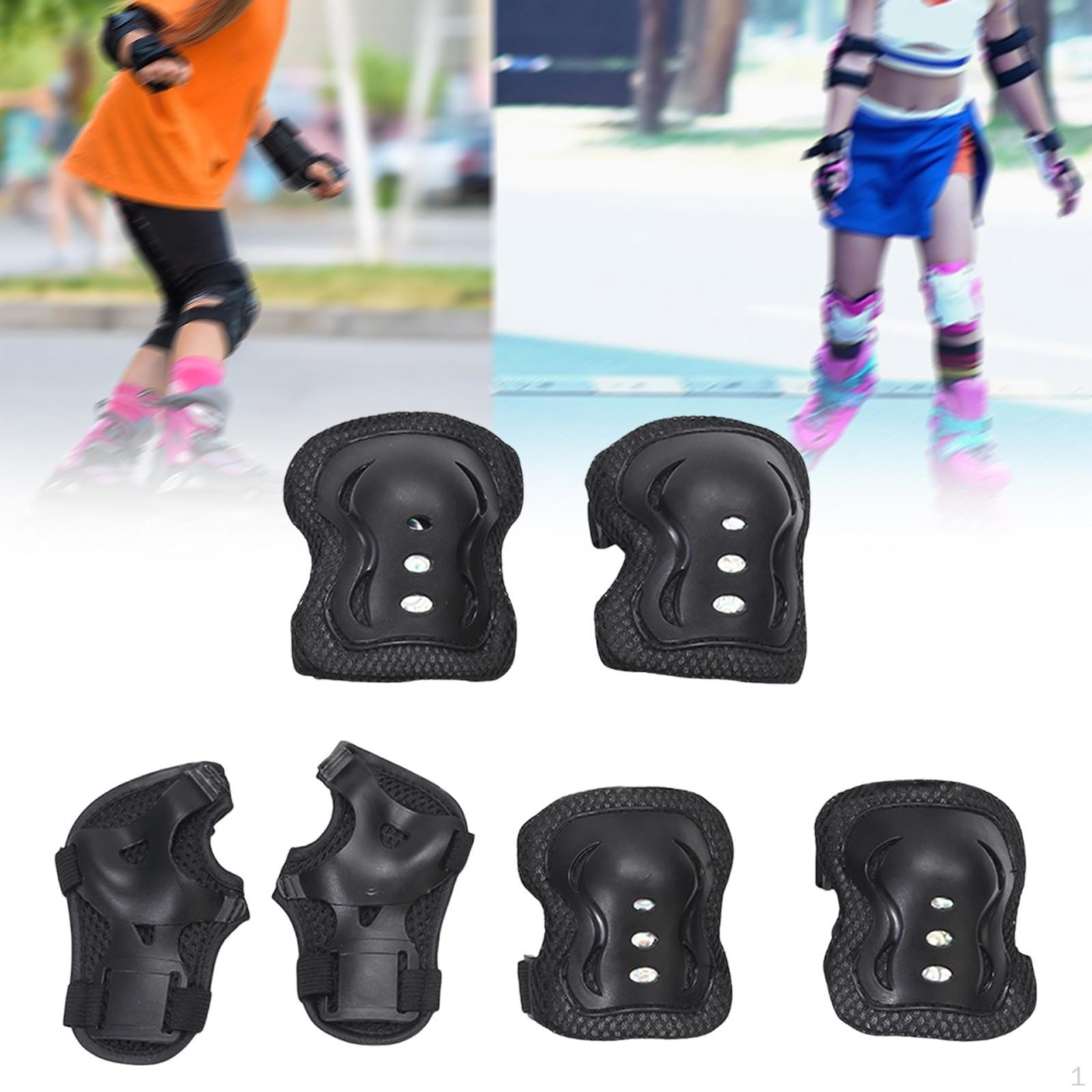 

Детское игровое оборудование для безопасности с налокотниками и запястьями чёрный