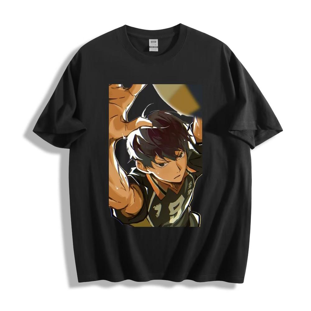 

Dynamic Kageyama Tobio Spike T-Shirt - Action Anime Design Unisex Tee XL