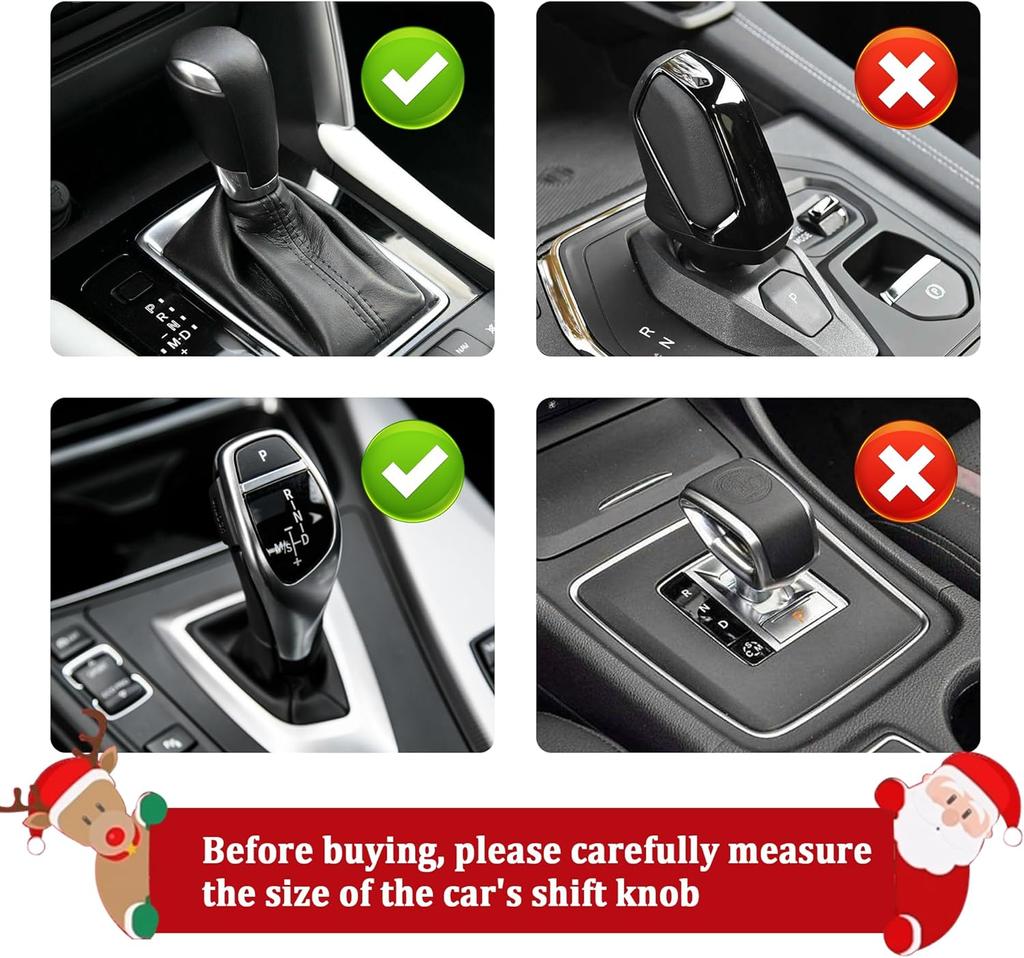 Santa Claus Car Gear Shift Knob Hoodie Manual Handle Speed Lever Change Sweatshirt Cover Car Gearshift Knob Cover Car Christmas