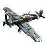 290 Stück 0712 WW2 Militär Spitfire Jagdflugzeug Modell Bausteine Spielzeugsteine DIY Lernspielzeug Geschenk für Jungen