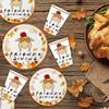 Friendsgiving Decorations Set Serves 25, Friendsgiving Party Decorations Plates and Cups, Thanksgiving Party Decorations, Thanksgiving Decorations