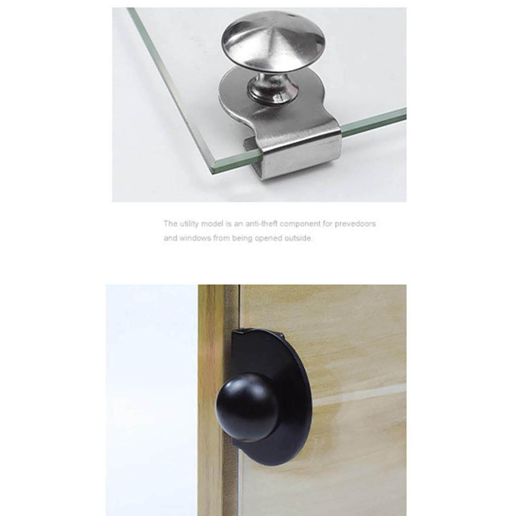 Round Shower Glass Door Handle Showcases Cabinet Drawer Metal Clamp Pulls Bathroom Hardware Rustproof Easy To Install