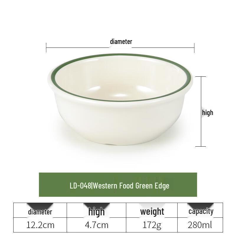 

He Er Li Commercial Melamine Dining Bowl Set