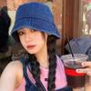 Summer New Casual Denim Fisherman Hat Children Summer Youth Couple Basin Hat Sunscreen Visor Hat Men