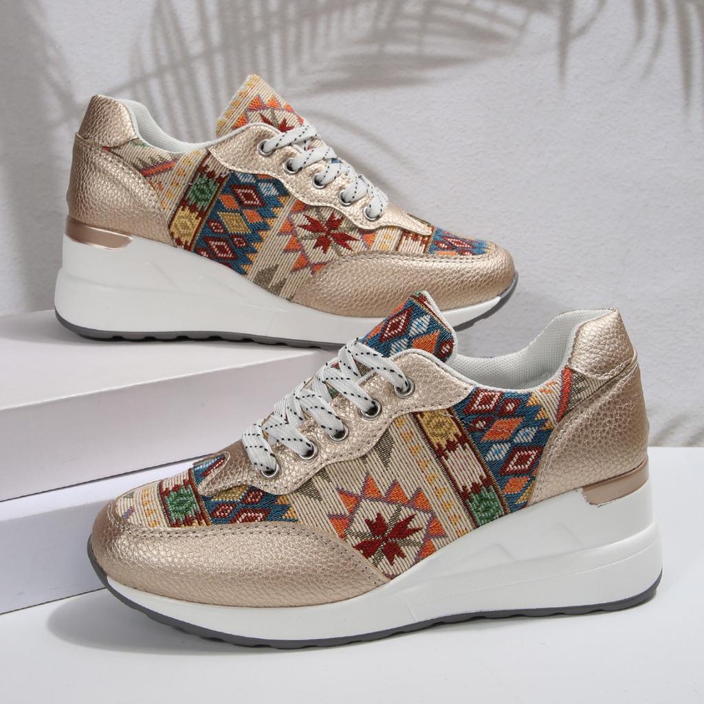 European and American Winter Breathable Wear-resistant Low-top Fashion Shoes Women's Casual Women's Wedges