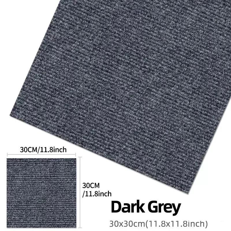 10pcs 30x30cm Self Adhesive Carpet Floor Tiles Sticker Square Rugs Peel and Stick Mat Flooring Room Bedroom HomeDecor