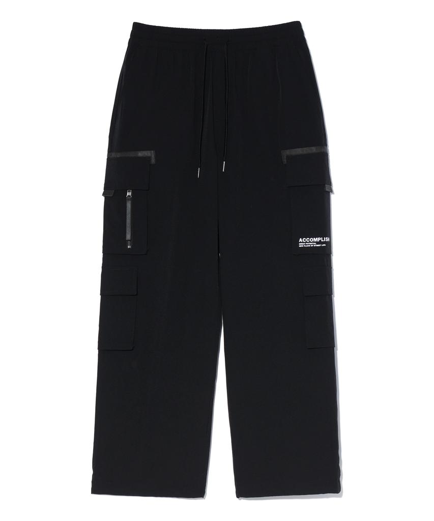 BUNKERBUSTER Wide Double Cargo Pants Black (Mp2Pu365-076)