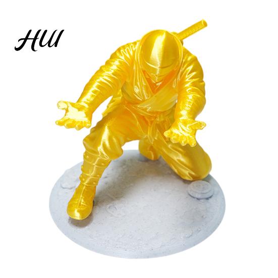 Pen Holder Gift for Boys Ninja Desk Kneeling Samurai Pencil Desktop Organizer 3D Printed Students Office Workers Accessory