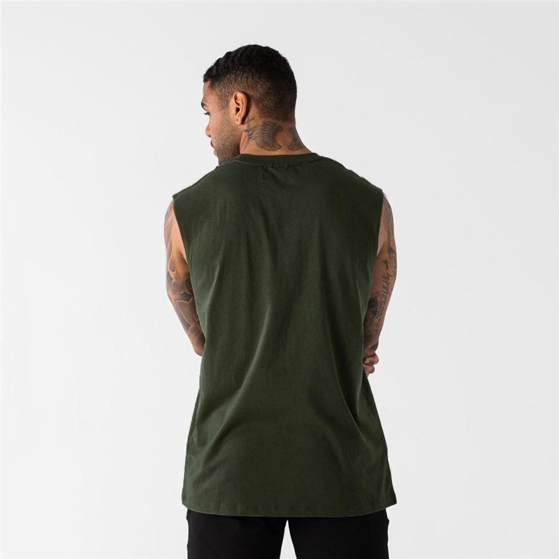 Muscleguys Herren Schnelltrocknendes Sportweste Fitness Bodybuilding Ärmelloses T-Shirt Lockeres Freizeit-Tanktop Training Laufen Mesh-Tops