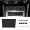Soft Carbon Fiber Gear Shift Storage Panel Cover Trim for Skoda Octavia 2015 2016 2017 2018 2019 2020 Car Interior Accessories.