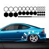 Car Honeycomb Hexagonal Combination Stickers Polygonal Waterproof Vinyl Decals Decoration DIY Side Body Auto Styling Accessories