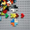 100PCS 2420 Size 1+2 Bricks Dots L MOC Assemble Particles Building Blocks DIY Educational Creative Toy for Kids