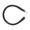 11.8in Ground Wire 4AWG 25mm² 150A High Toughness Flexible Earth Cable for Battery Inverter Black