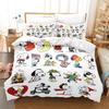 Snoopy Anime, Home Bedroom Comforte Nordic polyester material, suitable for children and adults, 3-piece set