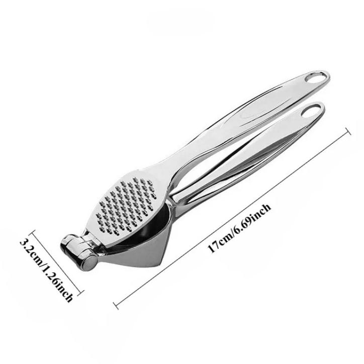 

Zinc Alloy Garlic Press Manual Ginger Crusher Kitchen Tool Stainless Steel Peeler Mincer Gadget For Home Cooking Restaurant Use