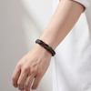 Multi-Strand Braiding Men's Figure-Eight Leather Bracelet  Professional Office Accessory