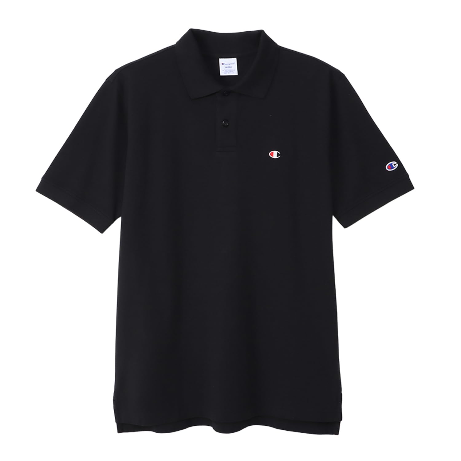 

Polo Short One Point Short Sleeve Polo Basic M [Champion] Shirt, Sleeve, 100% Cotton, Embroidery, Logo, Shirt, C3-Z358Z, Men s, Black,
