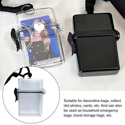 Ins Idol Fotoğraf Kartı Saklama Kutusu Dekoratif Fotoğraf Kartı Saklama Kutusu Su Geçirmez Fotoğraf Resim Toplama Tutucu Mesaj Düzenleyici Kutu