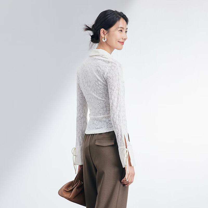 JOY SPEAKER Women's Slim Fit Lace Knit Cardigan