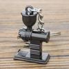 3D Creative Coffee Keychain Portable Coffee Machine Pitcher Keyring Coffee Handle Keyring Portable Coffeeware Accessories Gift