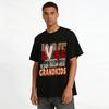 Love Is Just Better With Grandkids Graphic Print Casual Tee Pure Cotton T-shirt