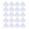 20PCS Car Sun Visor Fixing Suction Cup Rubber Mini Pull Ring Automotive Window Sucker Hook for Car Kitchen Bathroom