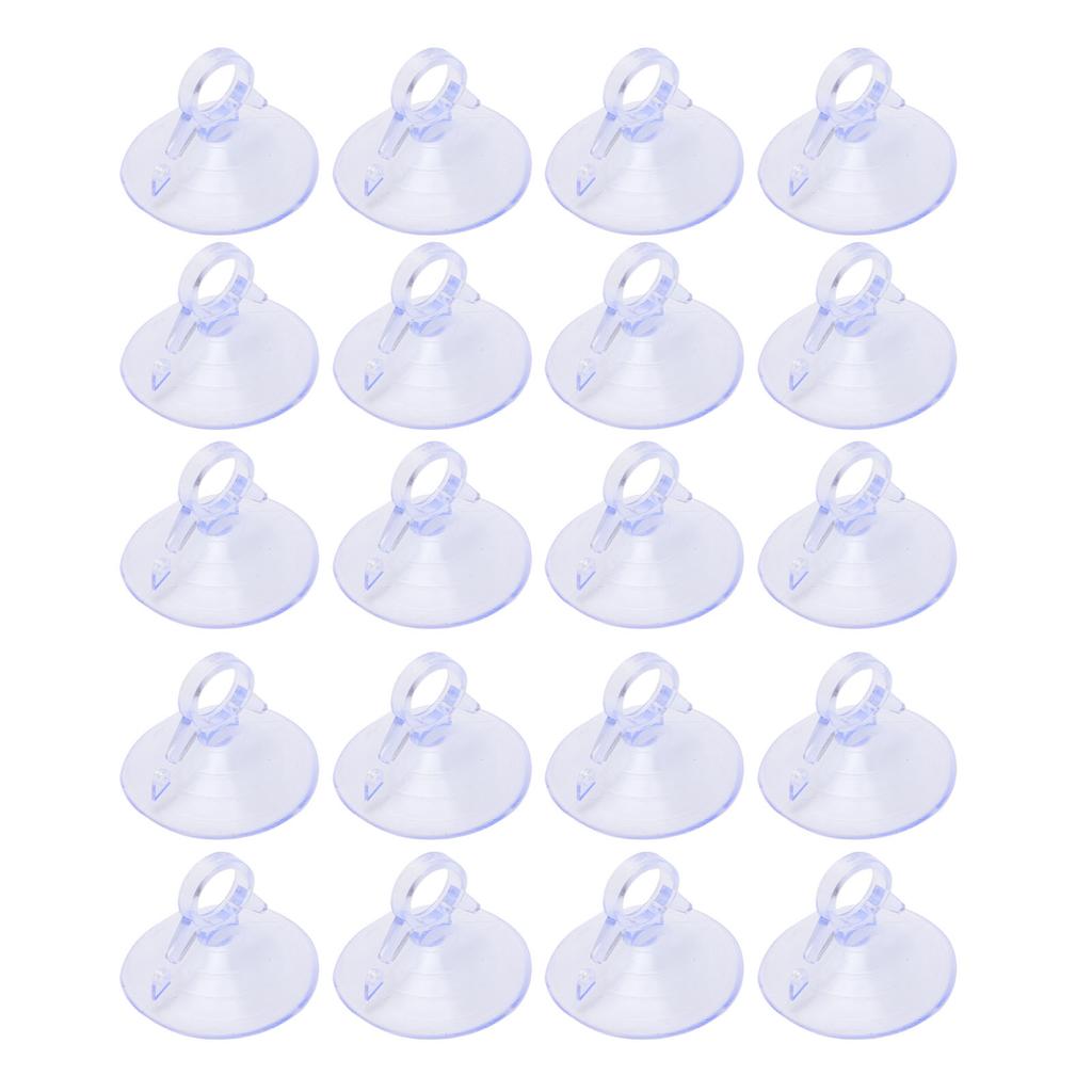 20PCS Car Sun Visor Fixing Suction Cup Rubber Mini Pull Ring Automotive Window Sucker Hook for Car Kitchen Bathroom