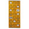 Marushin Garfield Funny Garfield Character Face Antibacterial and Odor 3995002000 Towel, 100% Cotton, Resistant,