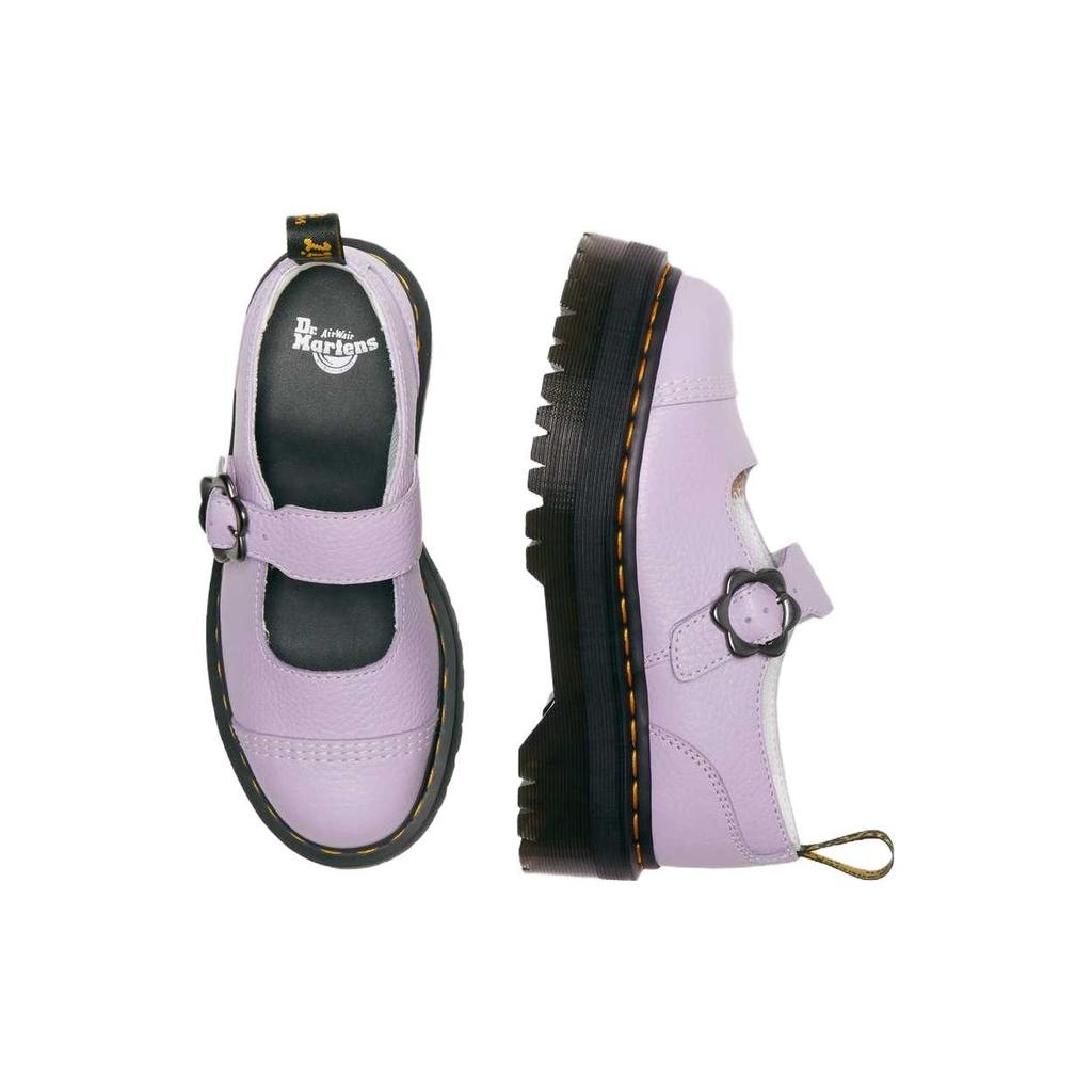 Dr. Martens Addina Kožené Pohodlné Ležérní Boty se Silnou Podrážkou Dámské Boty Fialové 30805308