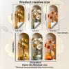 Realistic Three-Color Glass Vase Wall Sticker for Study Living Room Bedroom Dining Room Background Decor