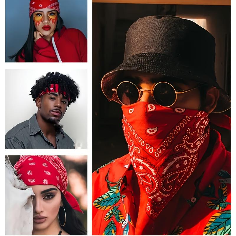 1pc Print Triangular Square Scarf Breathable, Thin Hip-Hop Style Headscarf for Girls And Girls Perfect for Hiking, Parties