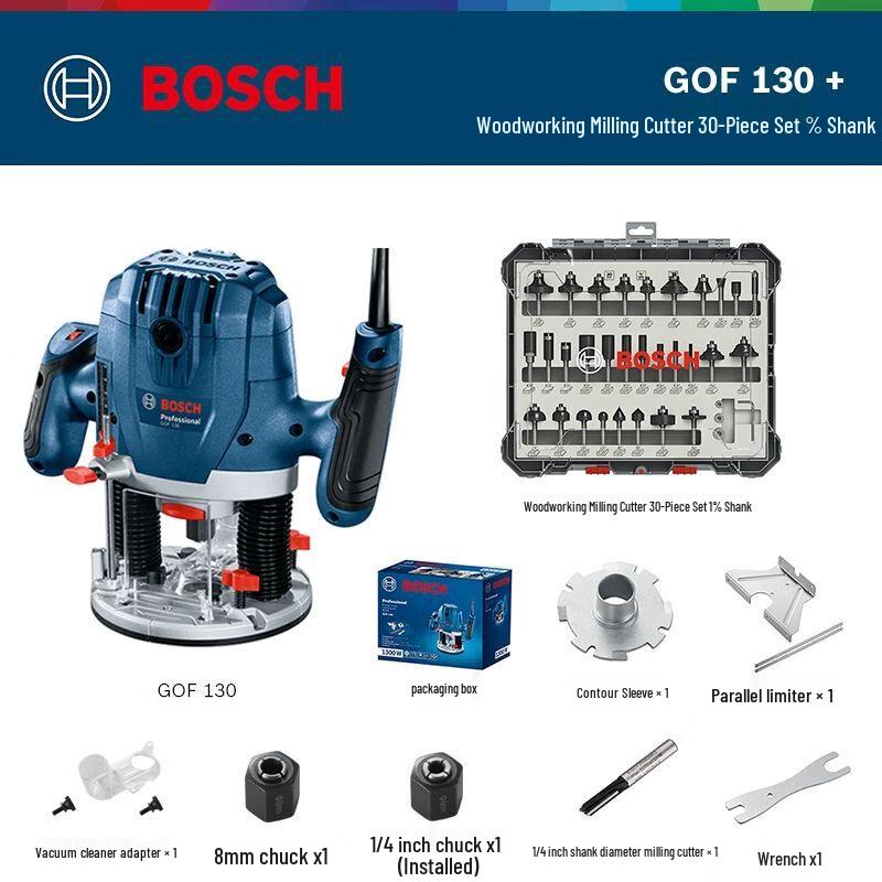 Bosch GOF130 Handheld Electric Wood Router CN plug (adapter included)
