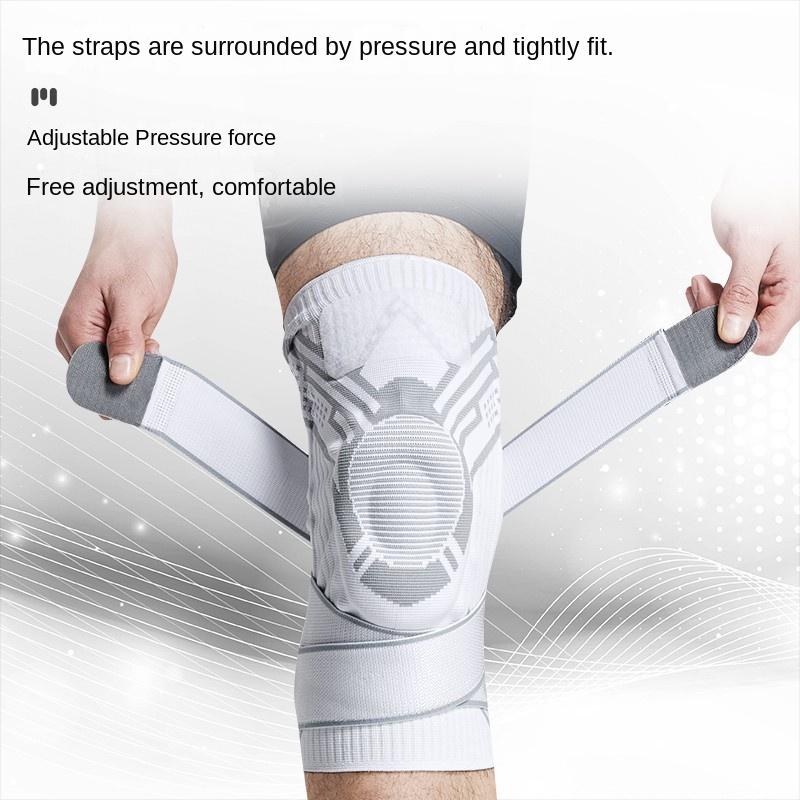 Strap Sports Knee Pads Meniscus Silicone Protective Gear Summer Outdoor Professional Basketball Men
