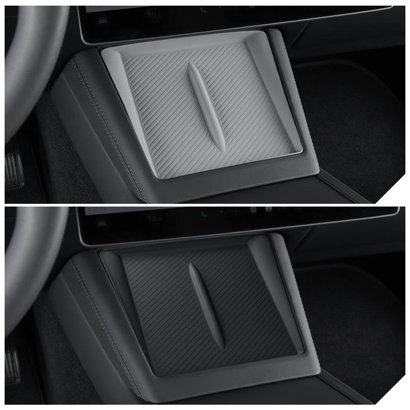For the 2023 Tesla Rejuvenated MODEL3 Central Control Mobile Phone Wireless Charging Mat Car Storage Storage Mat Interior