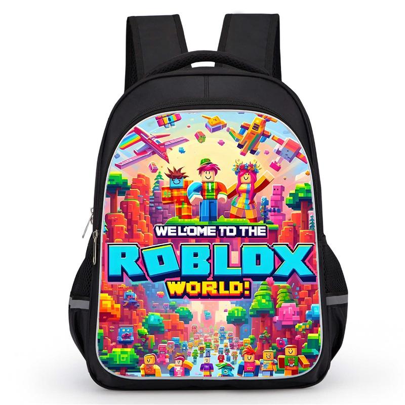 2026 new Roblox comfortable backpack with high-definition printed casual lightweight backpack