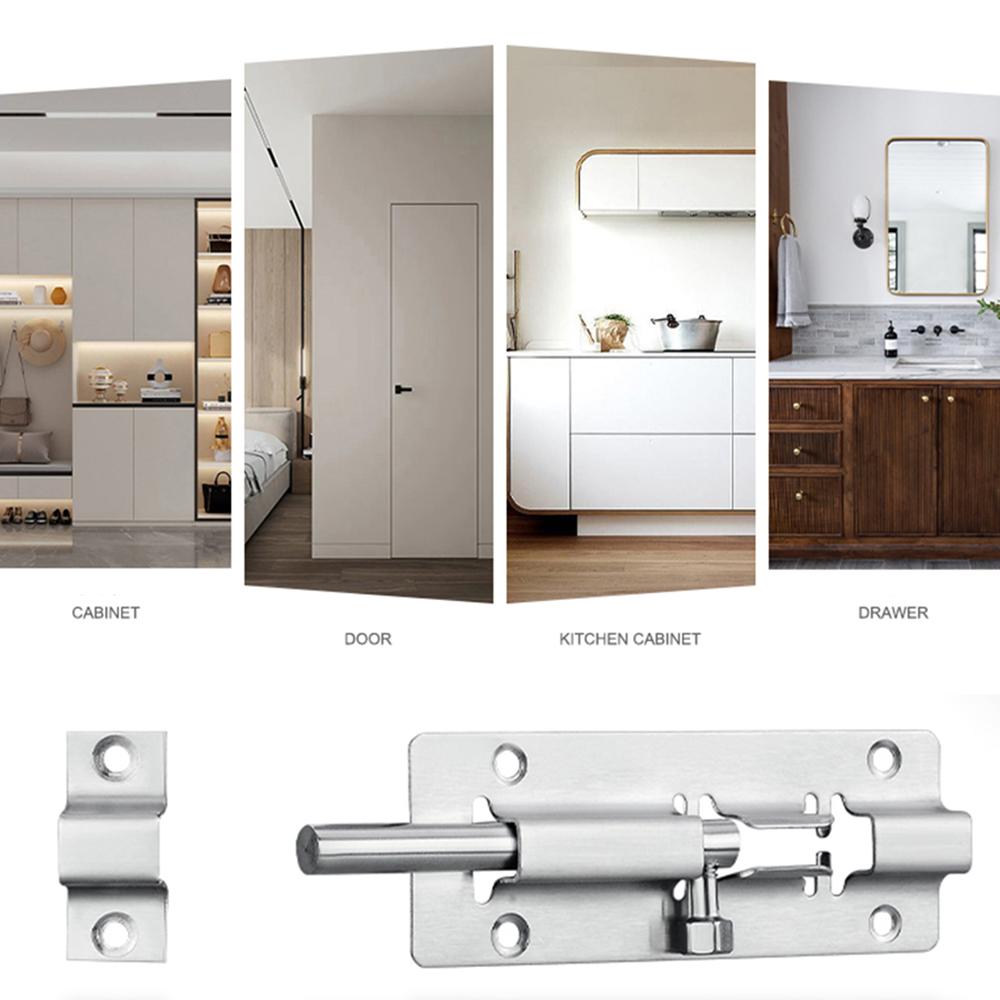 Safety Bolts In Various Sizes Thickened Stainless Steel Door Latch Rust Resistant And Corrosion Resistant