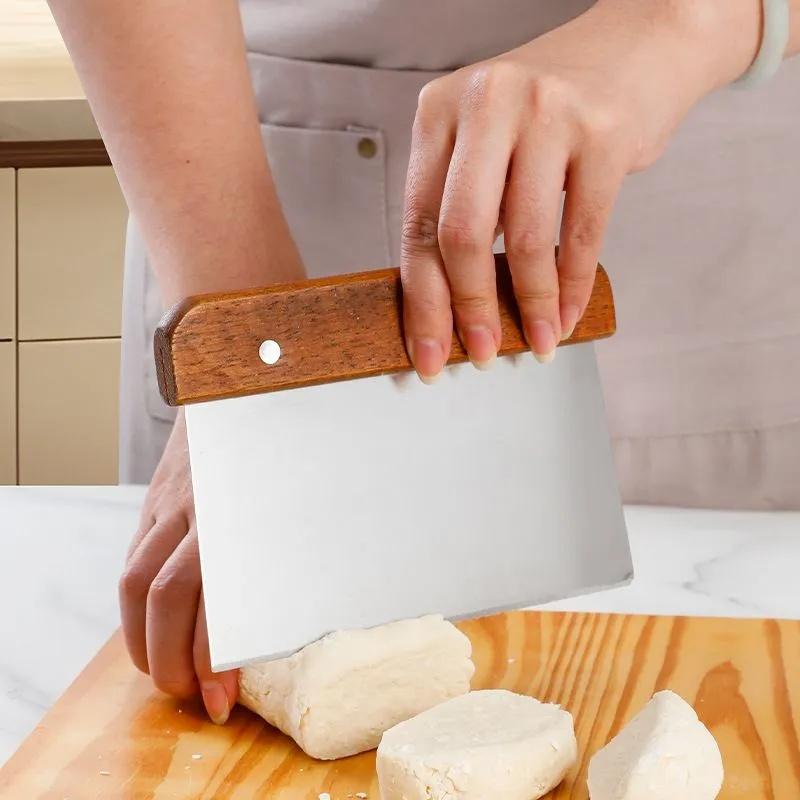 Stainless Steel Scraper With Scale Dough Scraper Rice Noodle Scraper