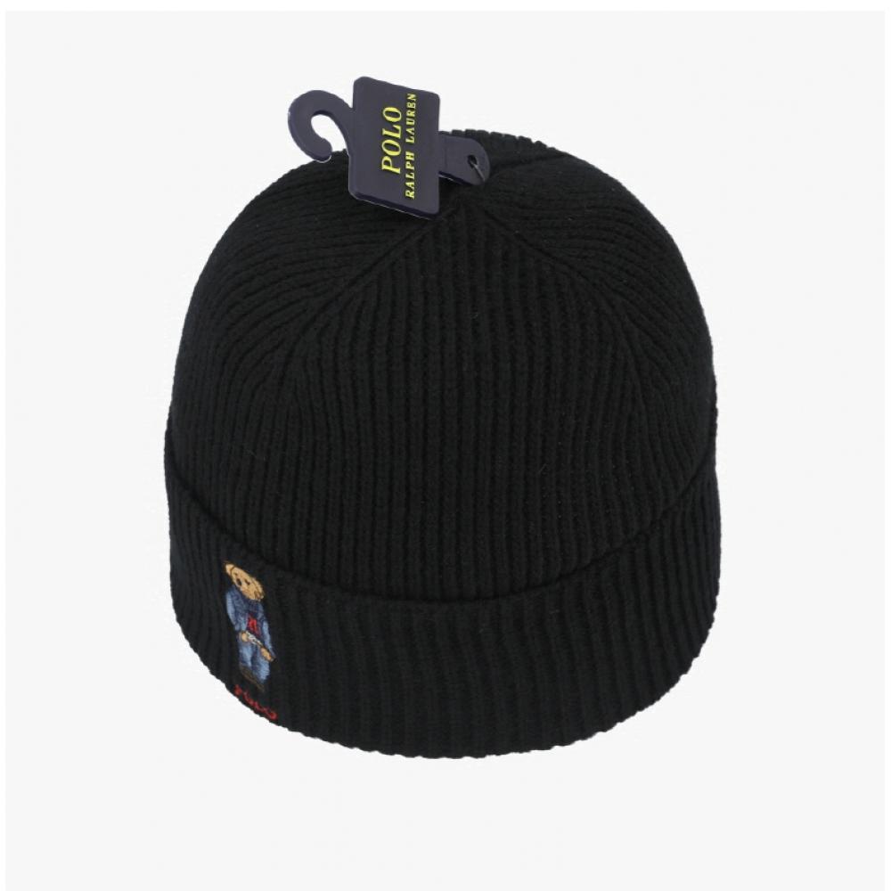 Polo Ralph Lauren Solid Denim Bear Knit Beanie Pc1463 001