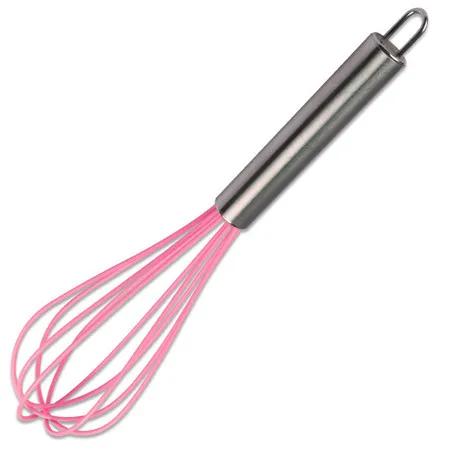 

1/5Pcs Silicone Cooking Utensils with Stainless Steel Handle - Turner Soup Spoon Pasta Server Whisk, Kitchen Tools