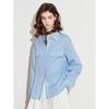 Chuyu Women's Pleated Lapel Lyocell Shirt