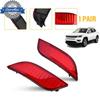 2X Rear Bumper Reflector Light Tail Lamp Red Lens For 2017-2023 Jeep Compass