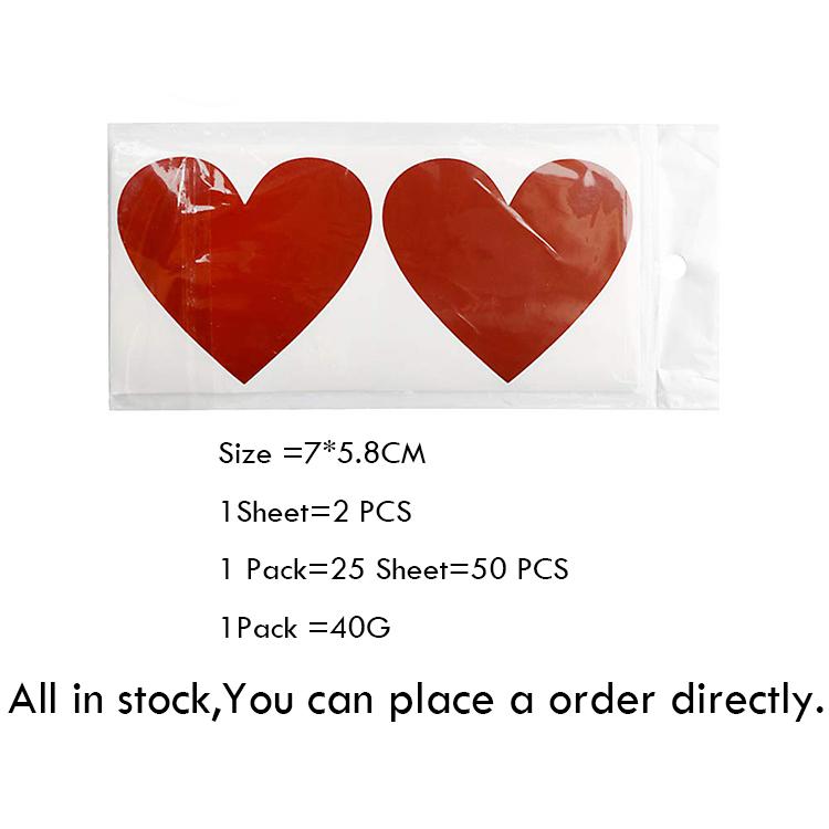 7*5.8CM 50 STK Rubbelaufkleber Selbstklebend Abziehen und Aufkleben DIY Etiketten Rubbellos Aufkleber Herz Rubbelaufkleber